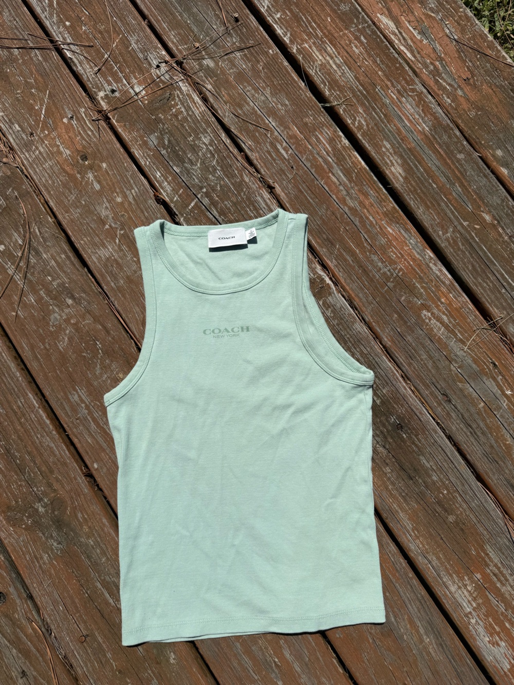 COACH Women’s Mint Green Tank